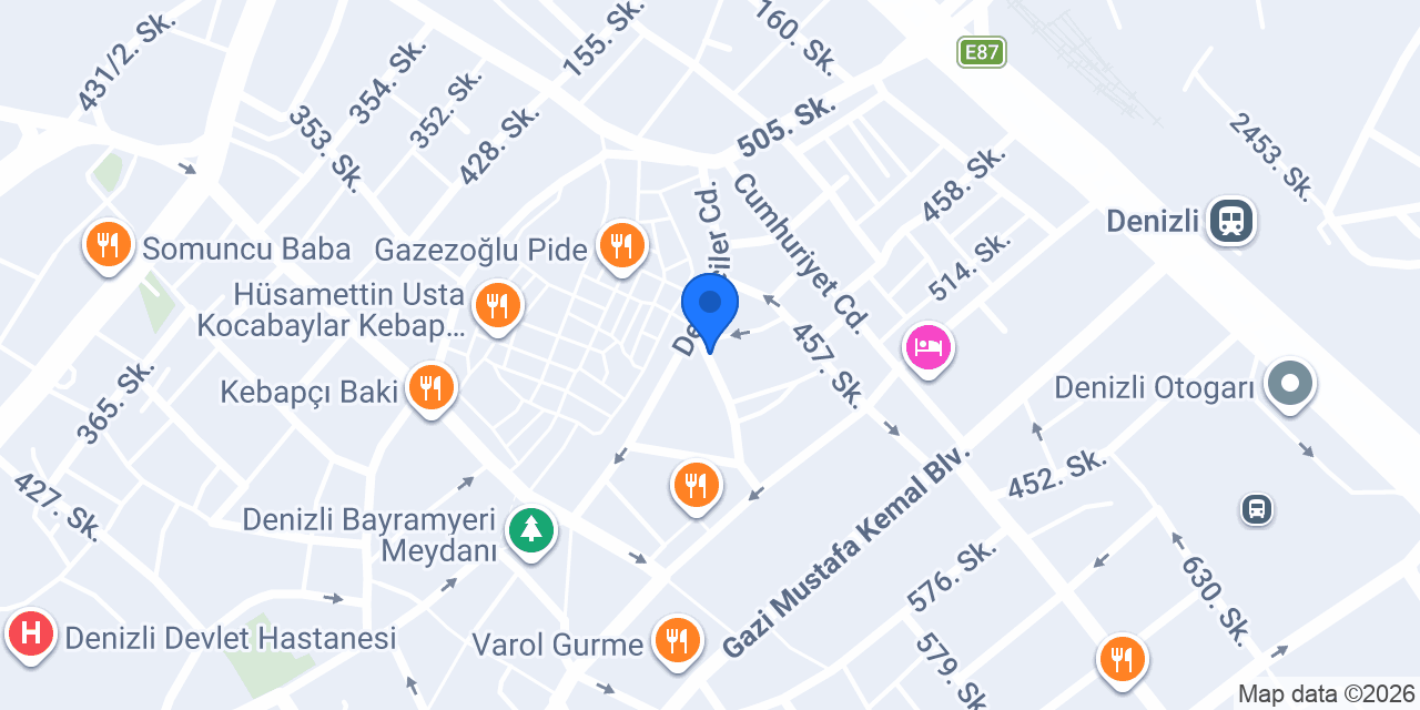 Çakmak Av Bayi konumu