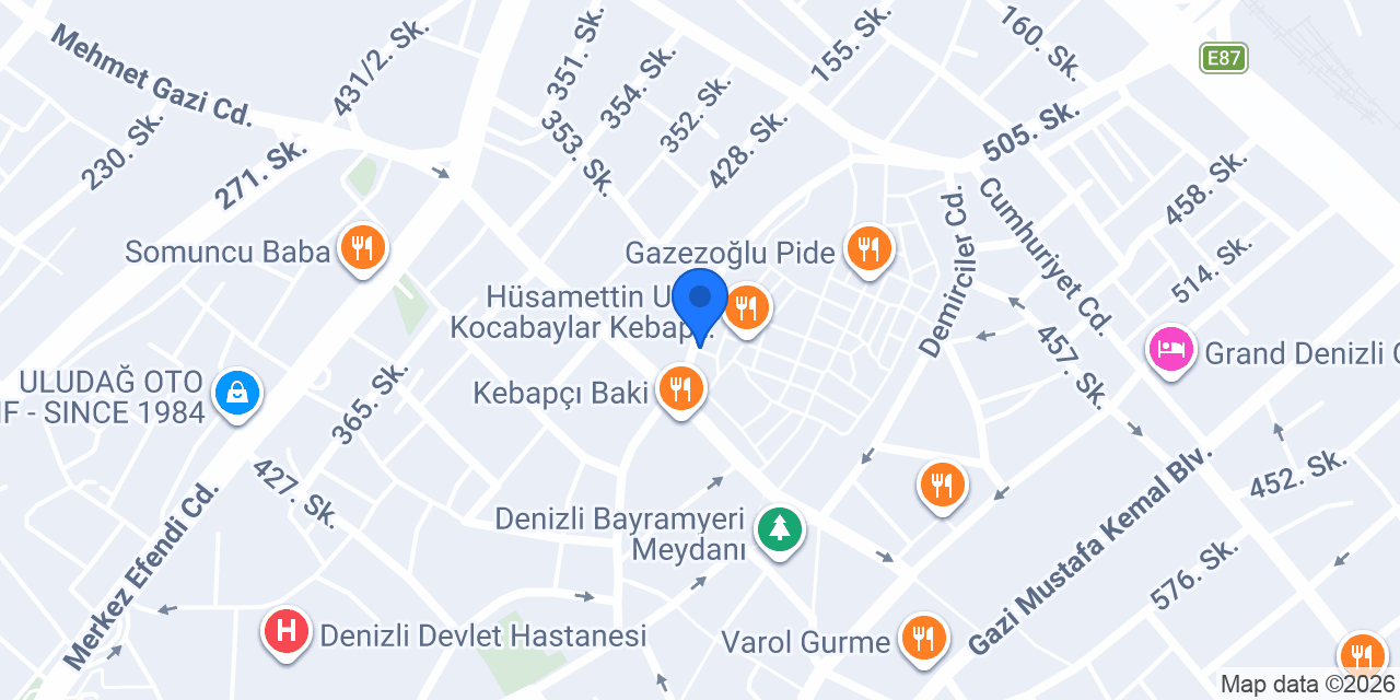 Kebapçı Yakup Kocabay konumu
