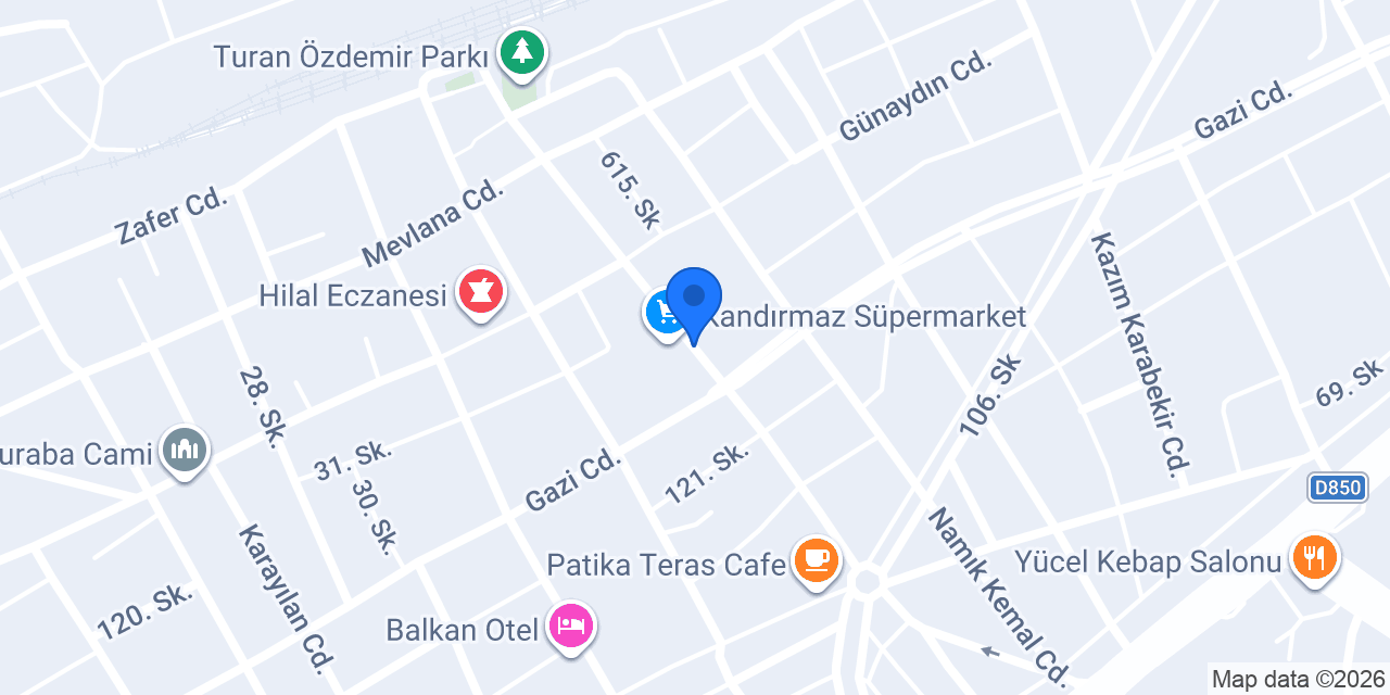 Halis Ekmek Fabrikası konumu