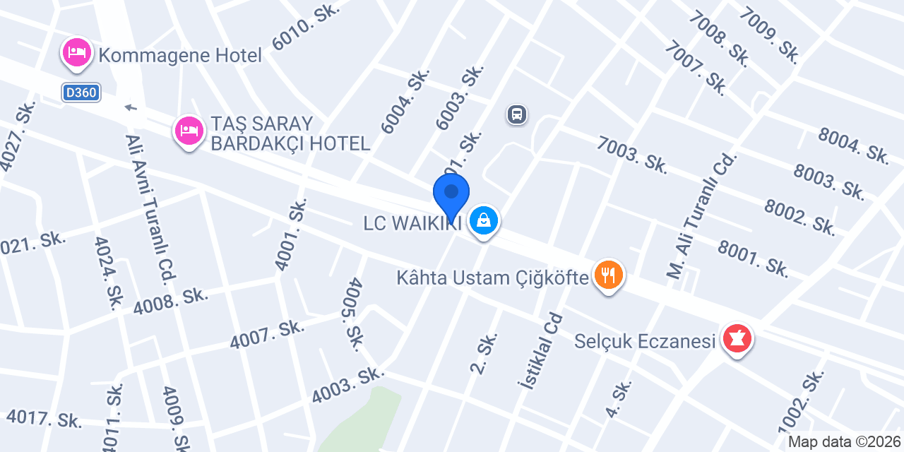 DenizBank Kahta Şubesi konumu