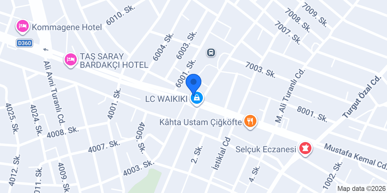 Kerimoğlu baklavaları kahta konumu