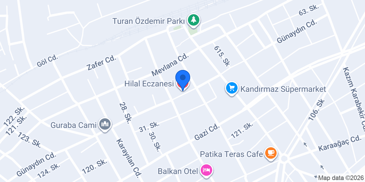 Hilal Eczanesi konumu