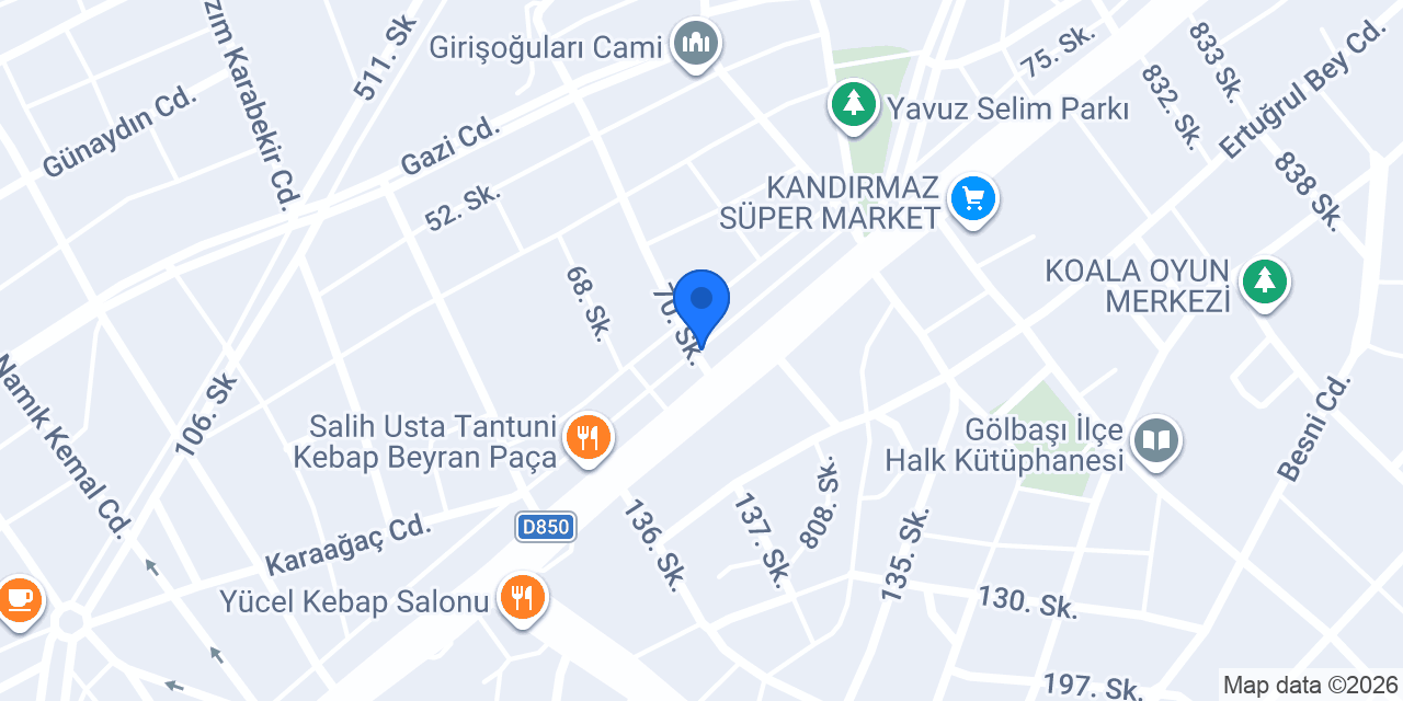 Adıyaman Gölbaşı Sürücü Kursu konumu