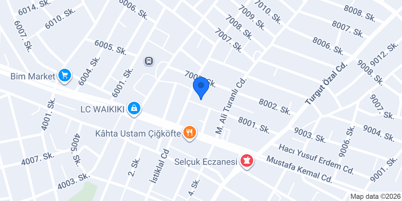 Erol Rent A Car konumu