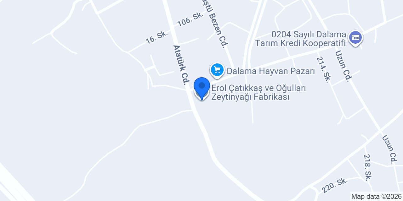 Erol Çatıkkaş ve Oğulları Zeytinyağı Fabrikası konumu