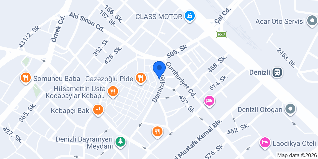Yücetürk Hırdavat konumu