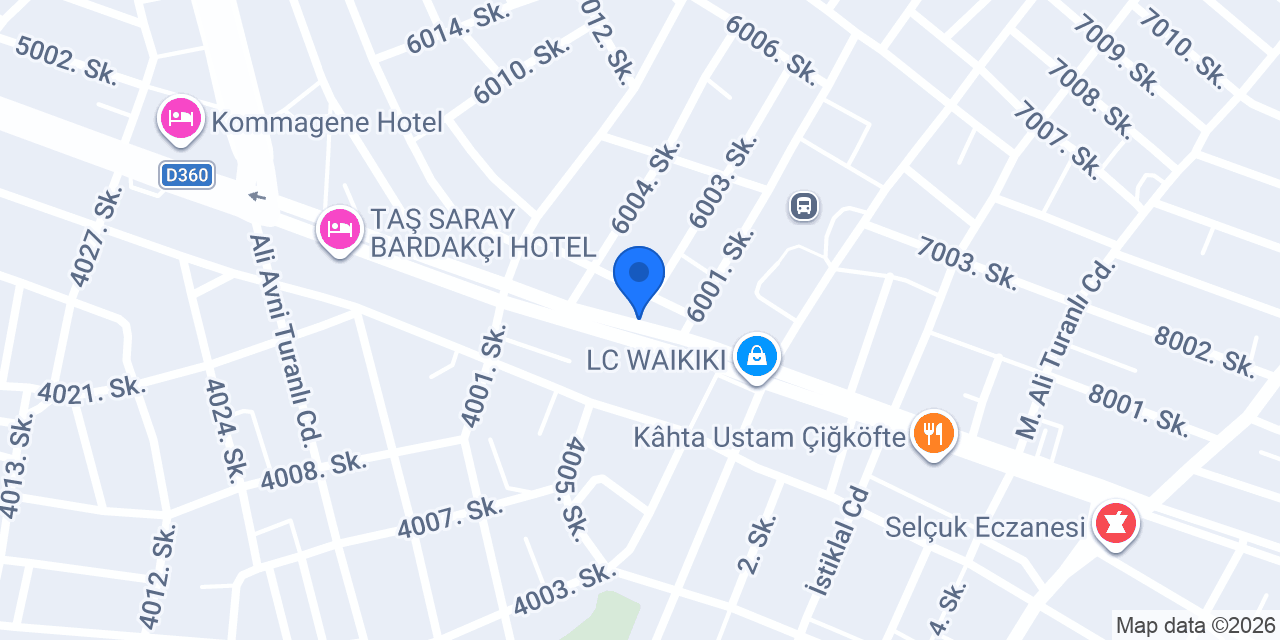 Şen Yapıcılar Pastanesi konumu