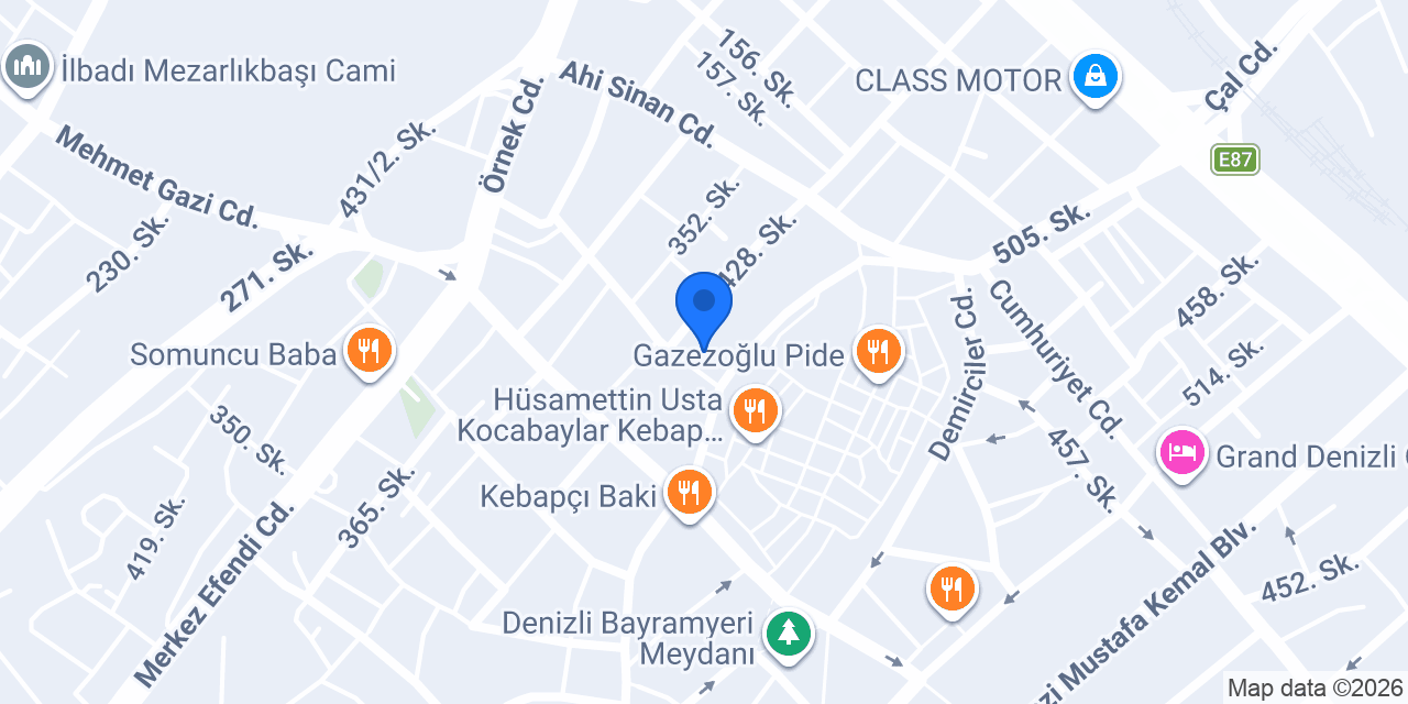 SMMM Mustafa Çelebi konumu