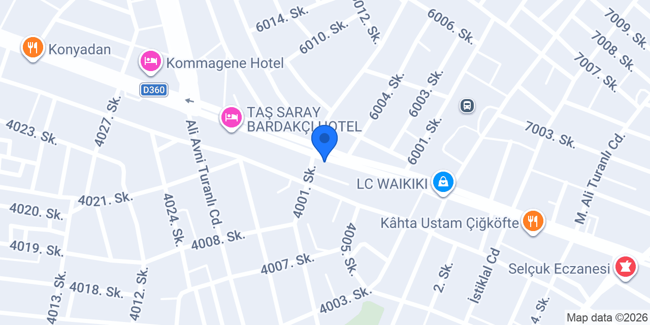 Aras Kargo Kahta Şubesi konumu