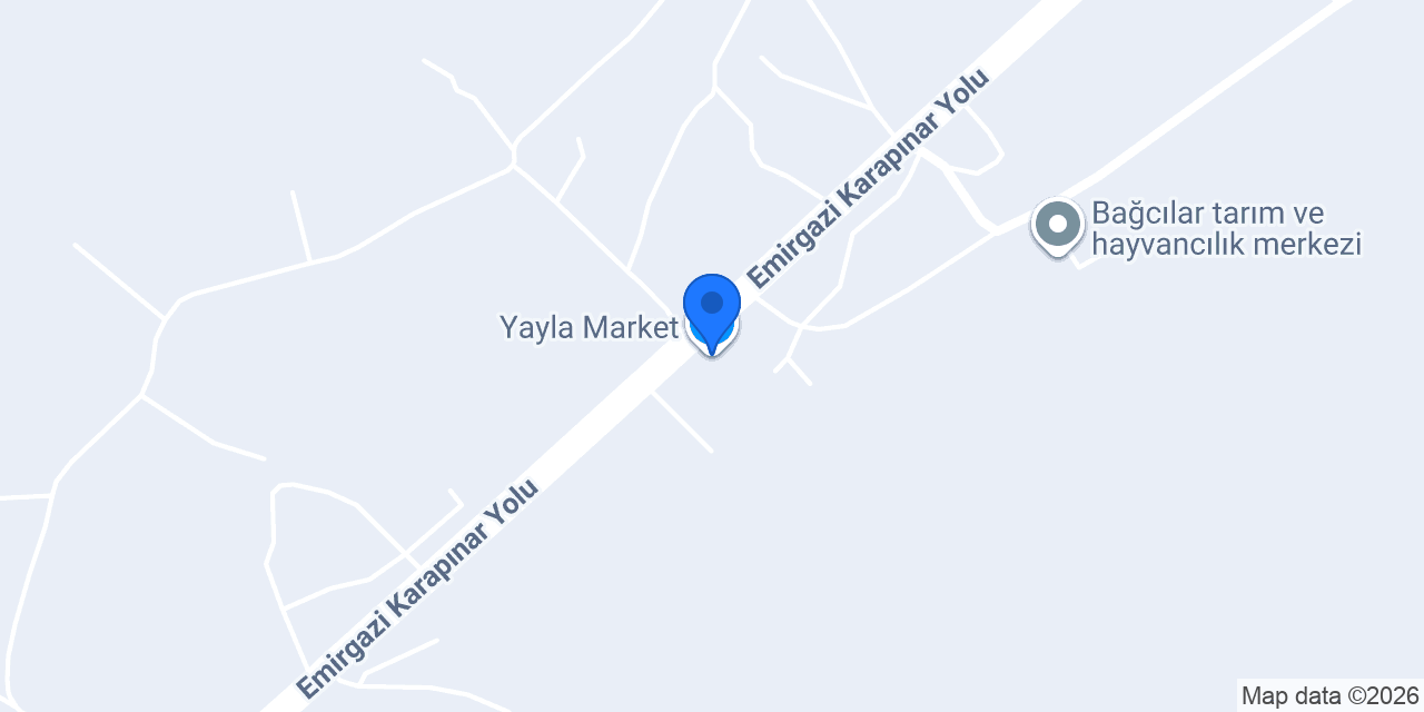 Yayla Market konumu