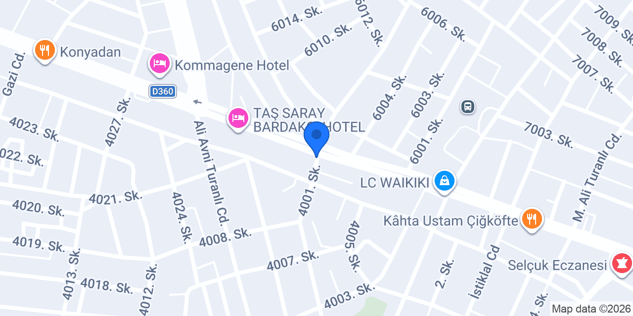Güneş Pastanesi konumu