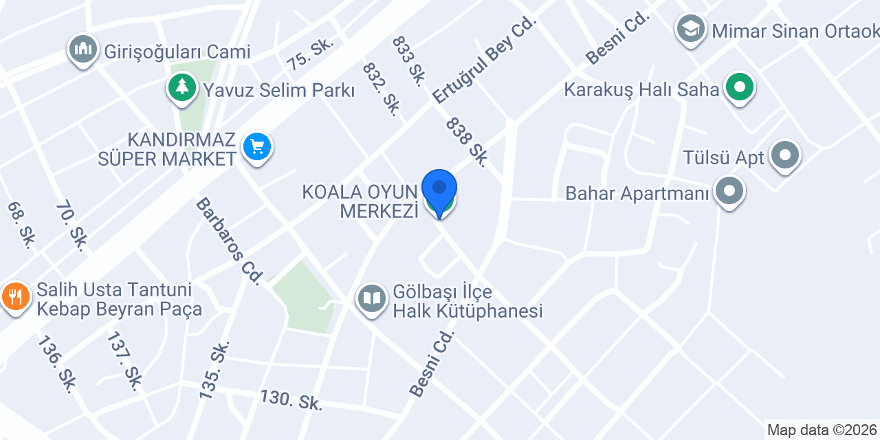 KOALA OYUN MERKEZİ konumu