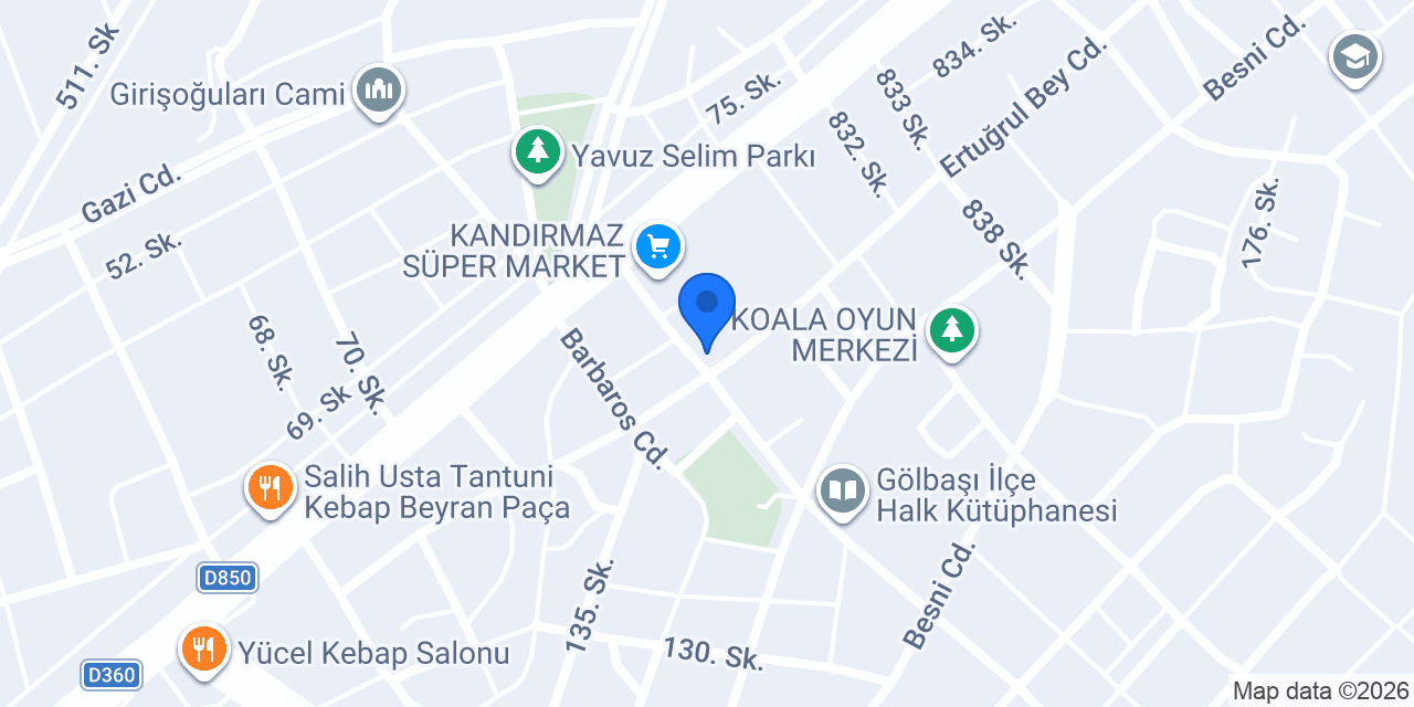 Şok Market konumu
