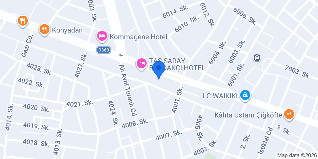 Sürat Kargo Kahta Şube konumu