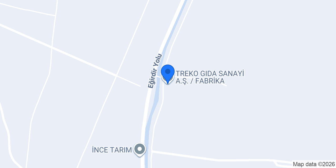TREKO GIDA SANAYİ A.Ş. / FABRİKA konumu