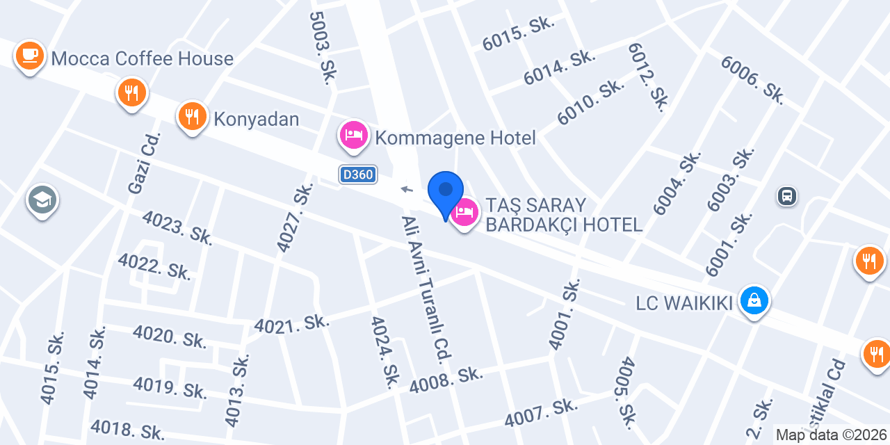 Han Restaurant Kahta konumu