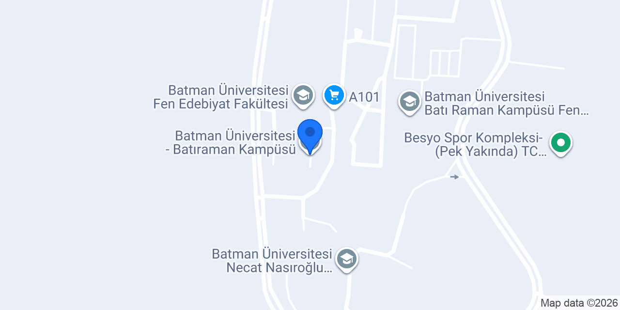 Batman Üniversitesi - Batıraman Kampüsü konumu