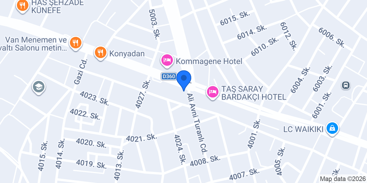 Maydonoz Döner Kahta konumu