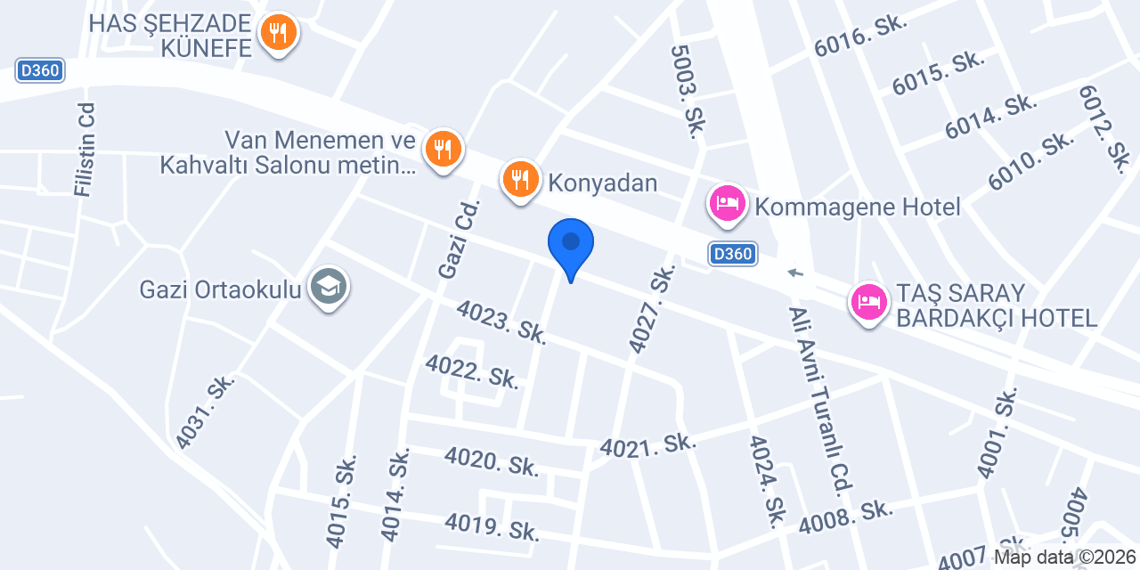 DEDEOĞLU MARKET konumu