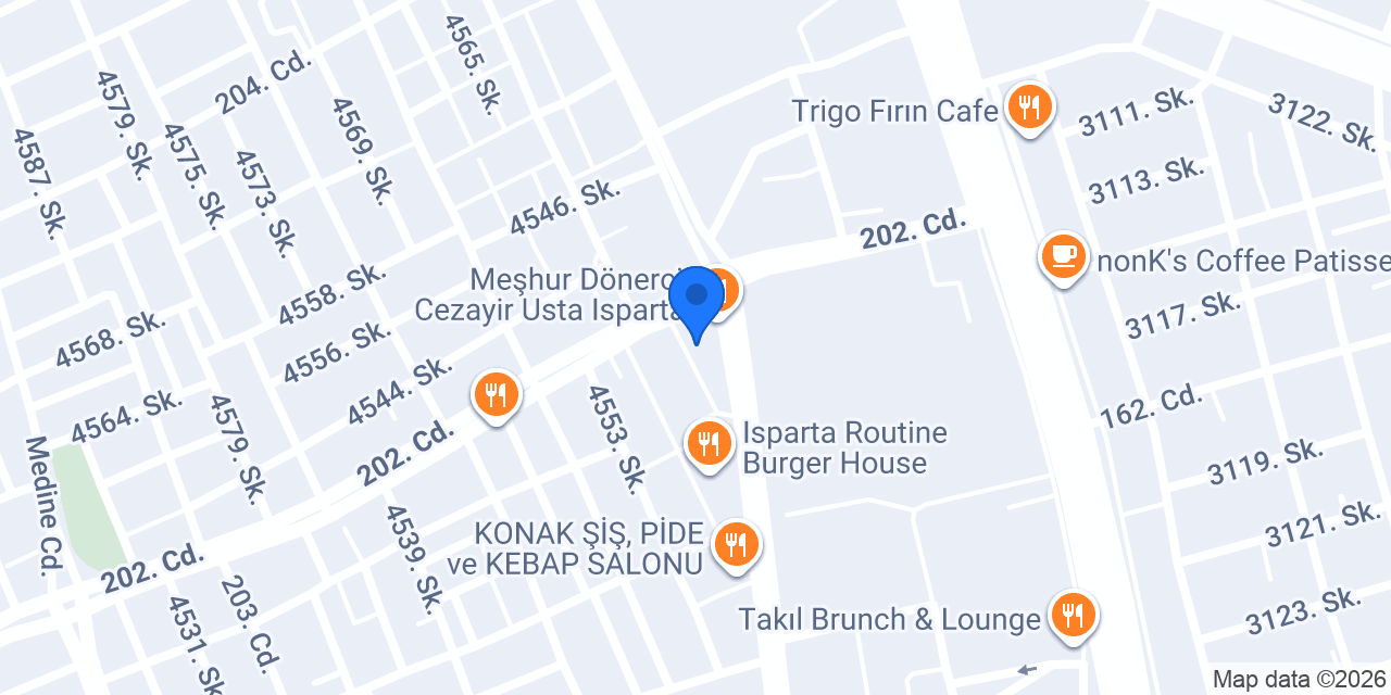 ısparta adalet taksi konumu