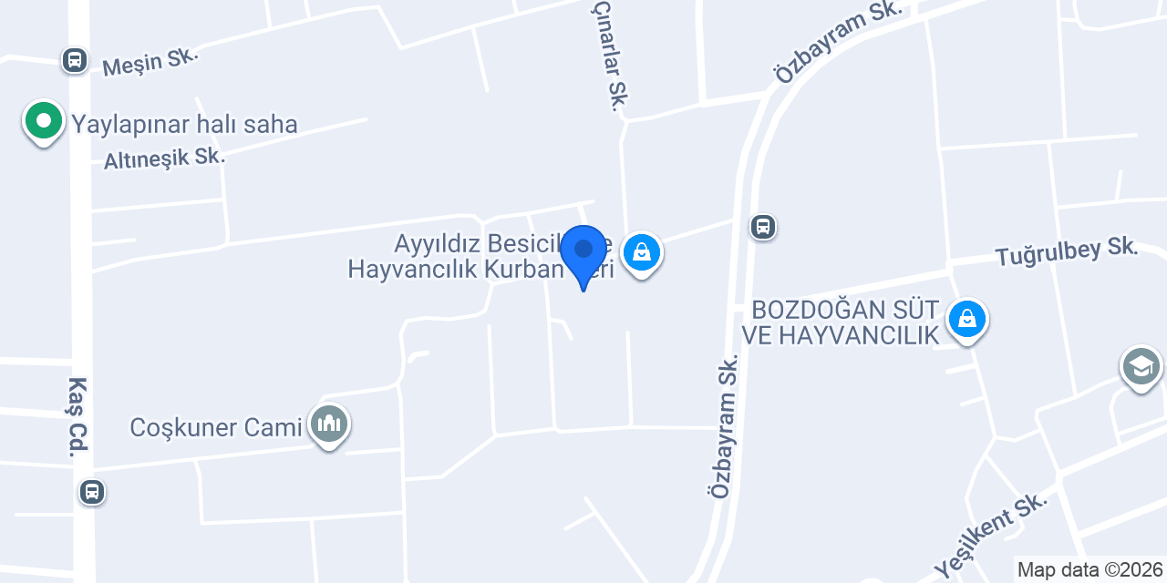 Hacıoğulları besicilik konumu