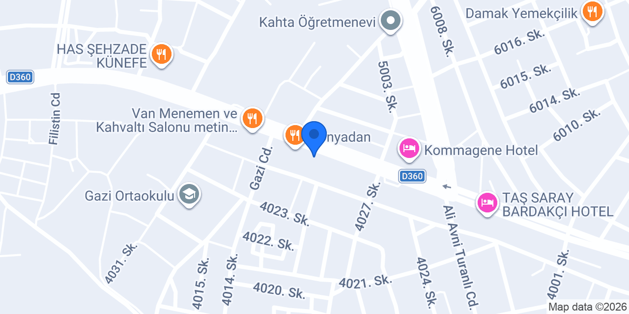 Halkbank Kahta Şubesi konumu