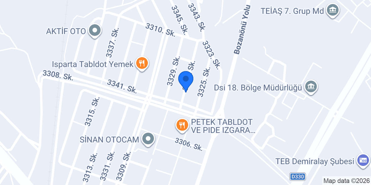 Eda Dekor Mobilya ISPARTA konumu