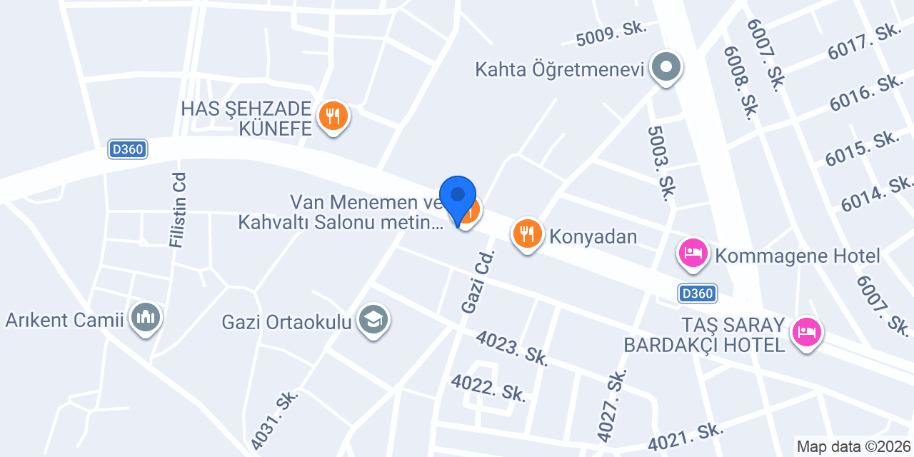 AtomHane Kafe Kahta konumu
