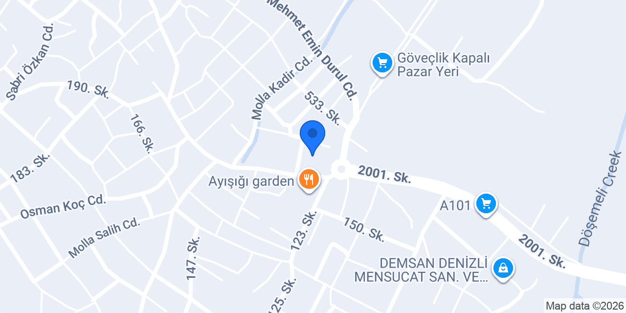 Özbay Tekstil konumu
