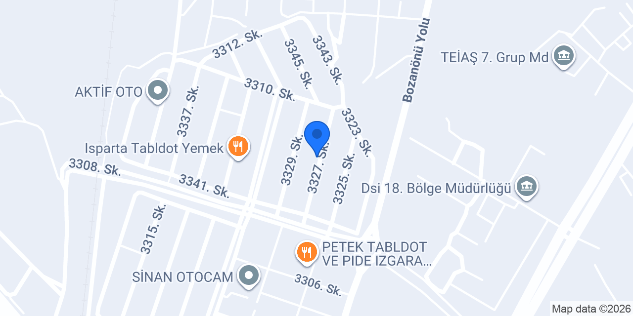 Isparta Oto Kurtarıcı konumu