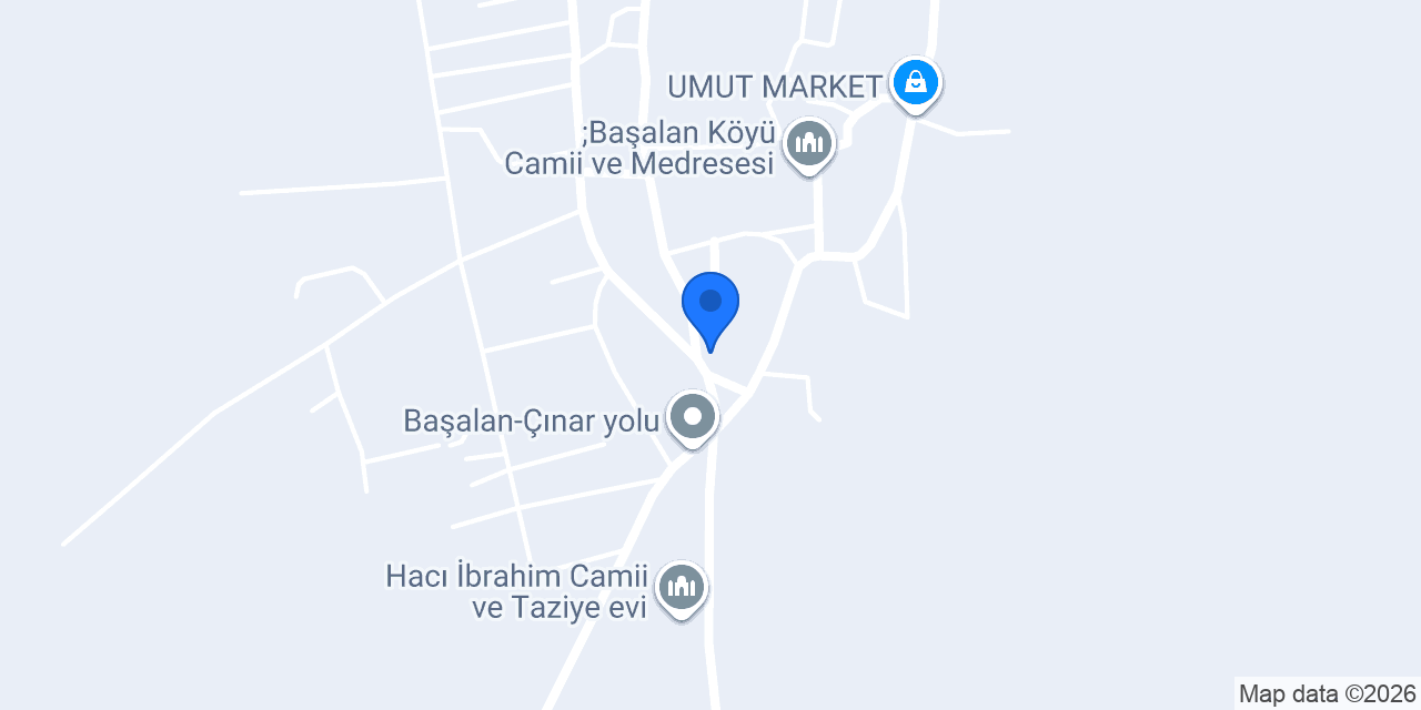 Başalan Köyü İlköğretim Okulu konumu