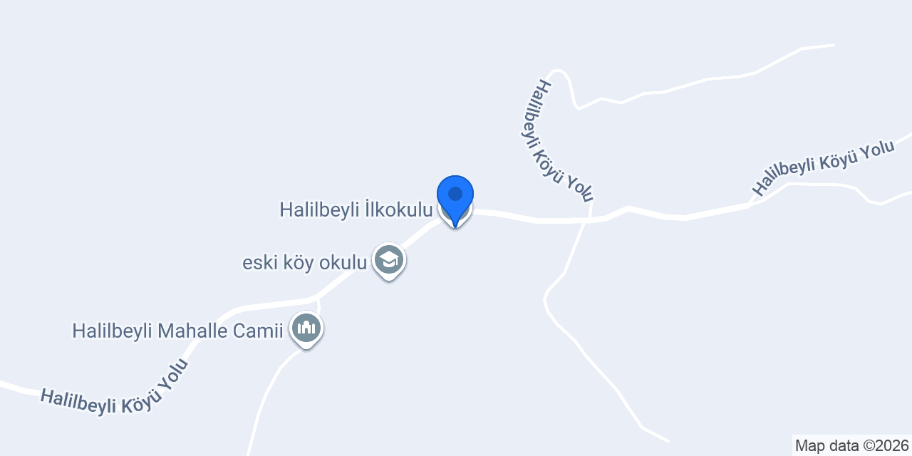Halilbeyli İlkokulu konumu