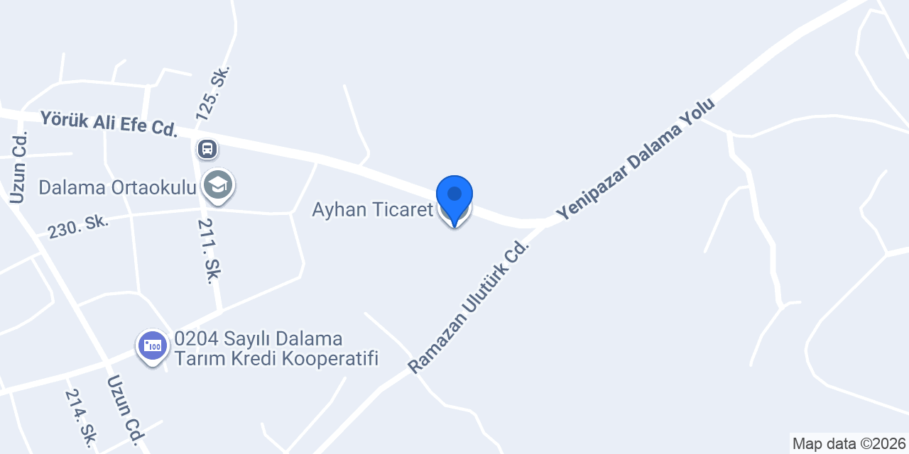 Ayhan Ticaret konumu