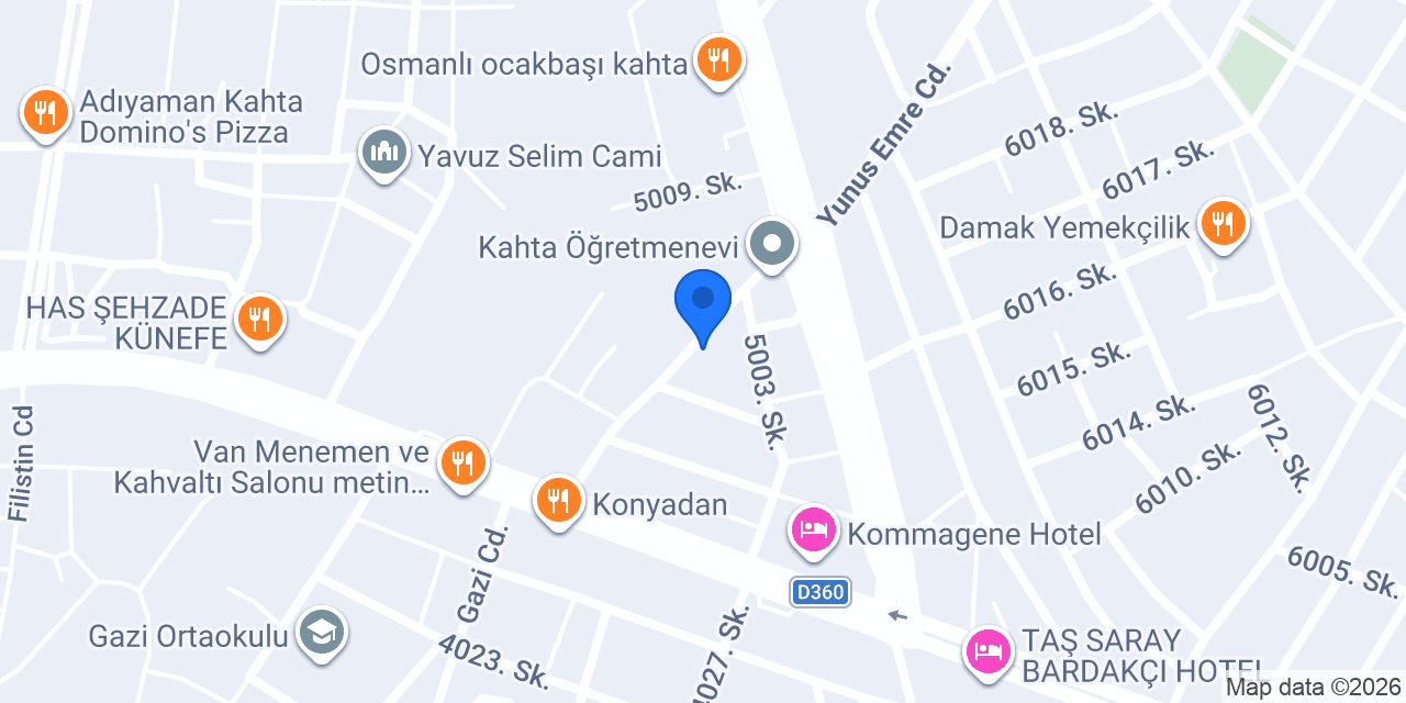 Kahta Halı Yıkama konumu