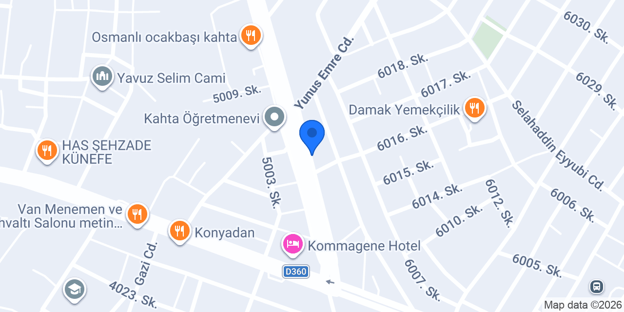 Köylü pide ve lahmacun salonu konumu