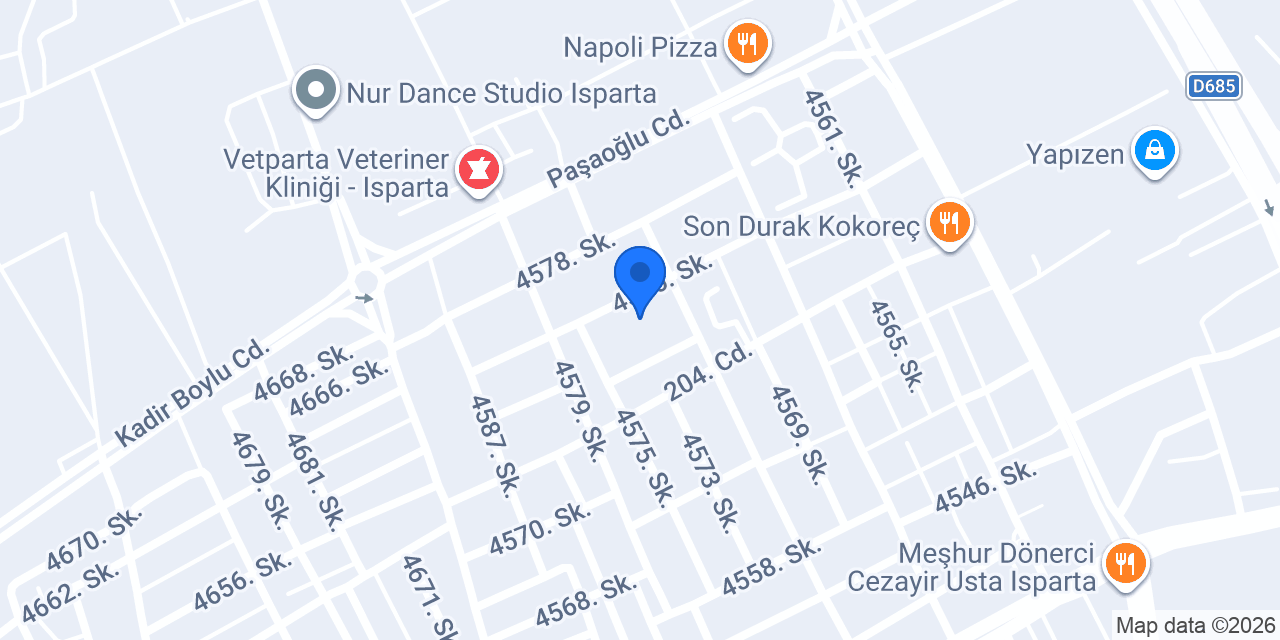 Kadir Boylu Ortaokulu konumu