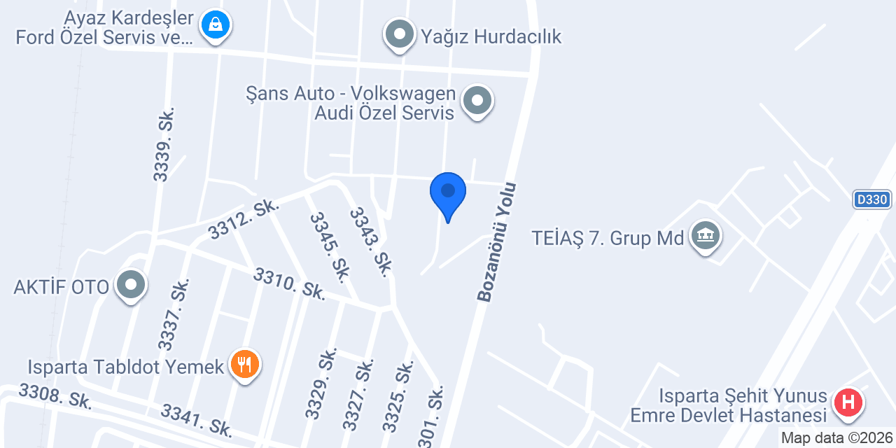 Dondurmacı Amca Isparta -Burdur Bölge Bayii konumu