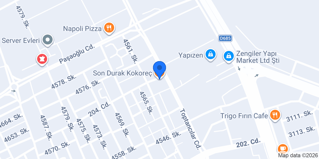 Son Durak Kokoreç konumu