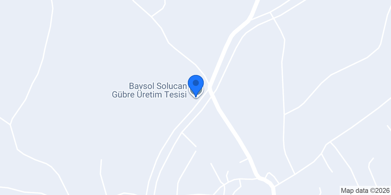 Baysol Solucan Gübre Üretim Tesisi konumu