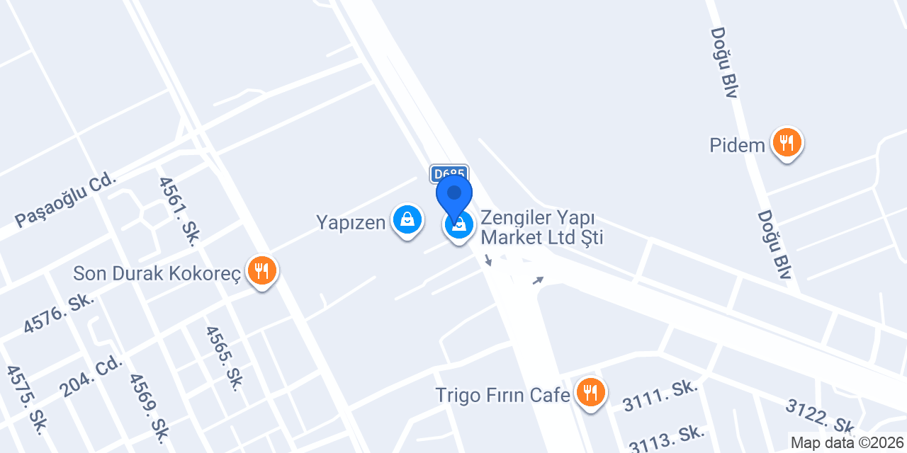 Divi - Ayyıldız Çelik Kapı Fabrika Satış Showroomu konumu