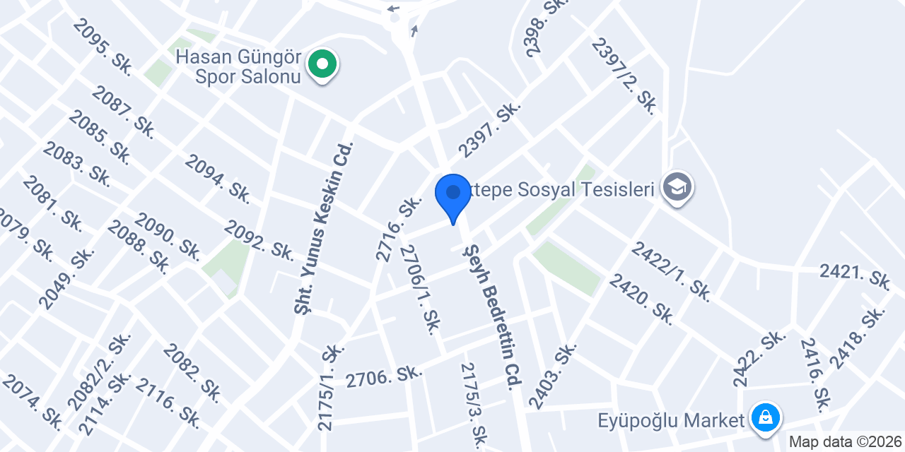 Gür Erkek Kuaförü konumu