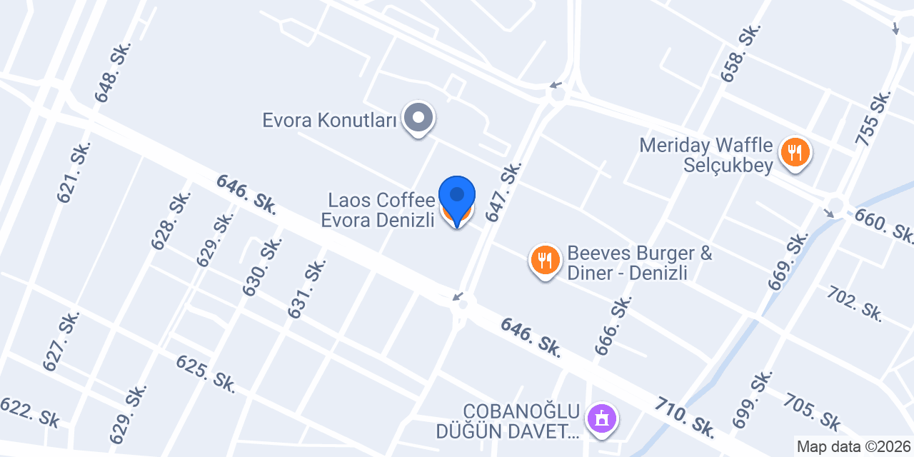 Laos Coffee Evora Denizli konumu