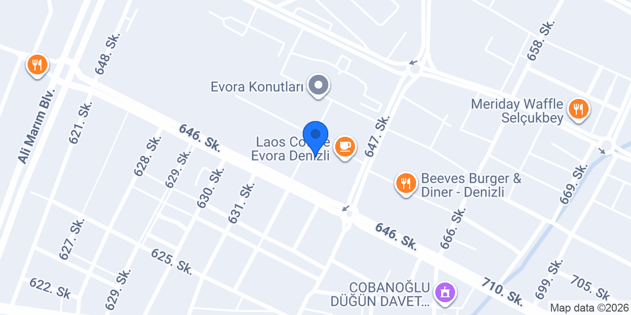 Ohannes Burger Denizli konumu