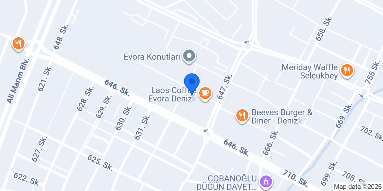 Cajun Corner Evora Denizli konumu