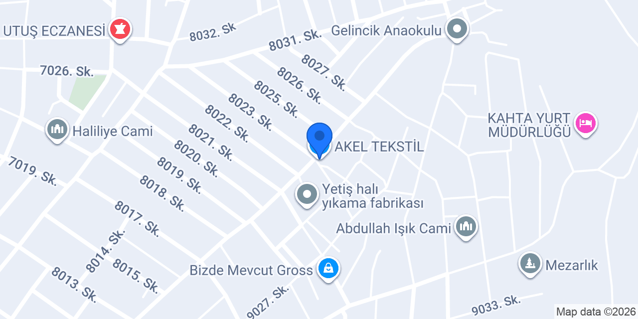 AKEL TEKSTİL konumu