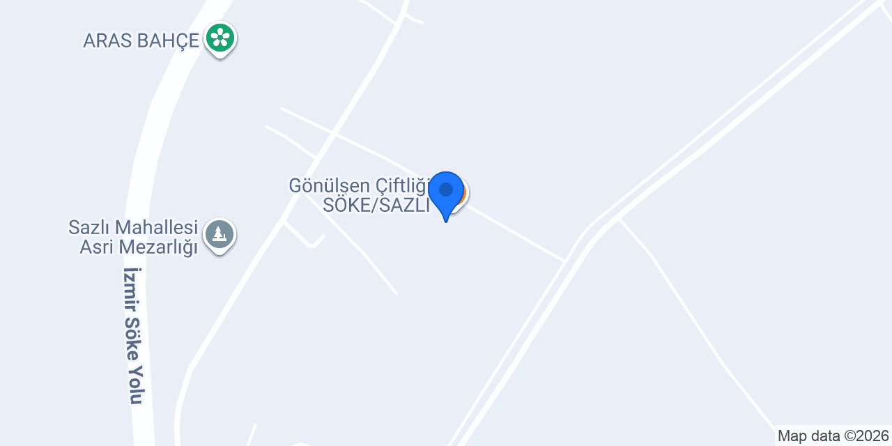 Gönülşen Çiftliği SÖKE/SAZLI konumu