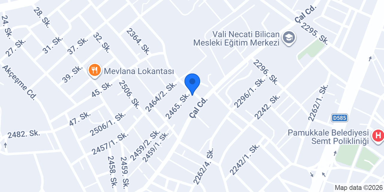 Denizli Detay Yapı konumu