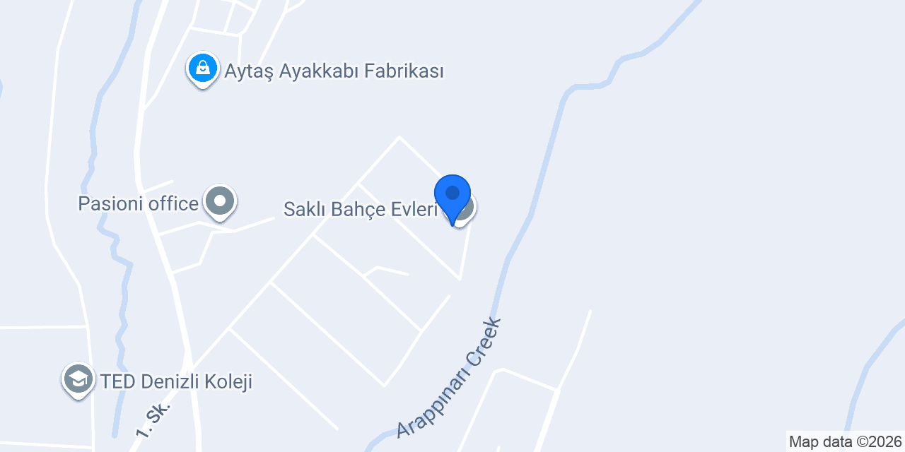 Saklı Bahçe Evleri konumu