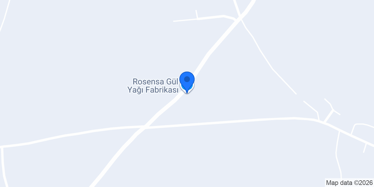 Rosensa Gül Yağı Fabrikası konumu