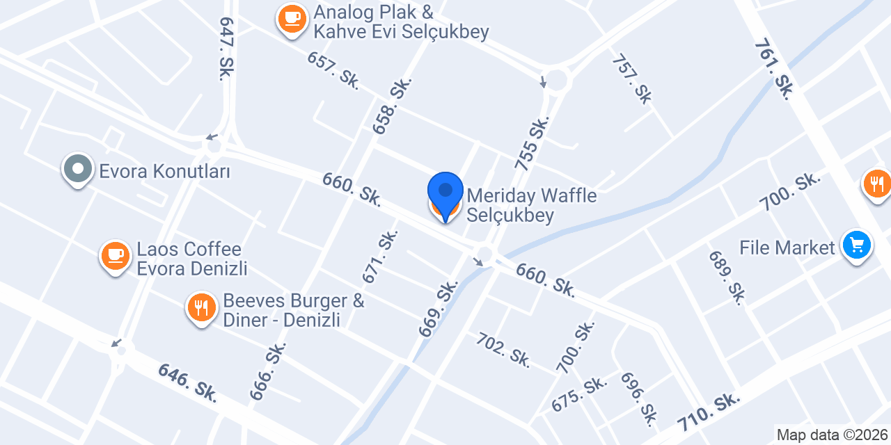 Meriday Waffle Selçukbey konumu